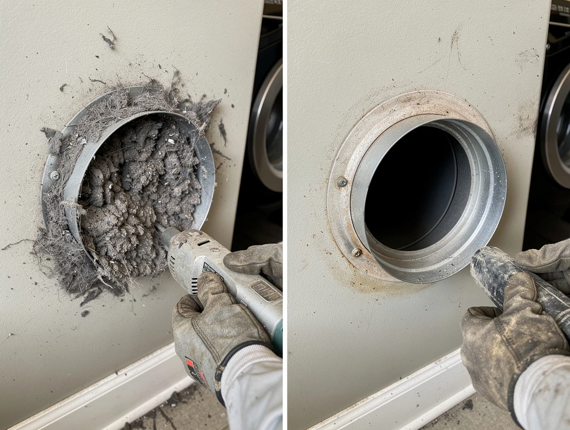Professional clogged vent cleaning by Tuscaloosa Dryer Vent Cleaning in Tuscaloosa
