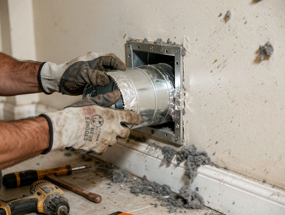 Professional dryer vent repair and installation by Tuscaloosa Dryer Vent Cleaning in Tuscaloosa