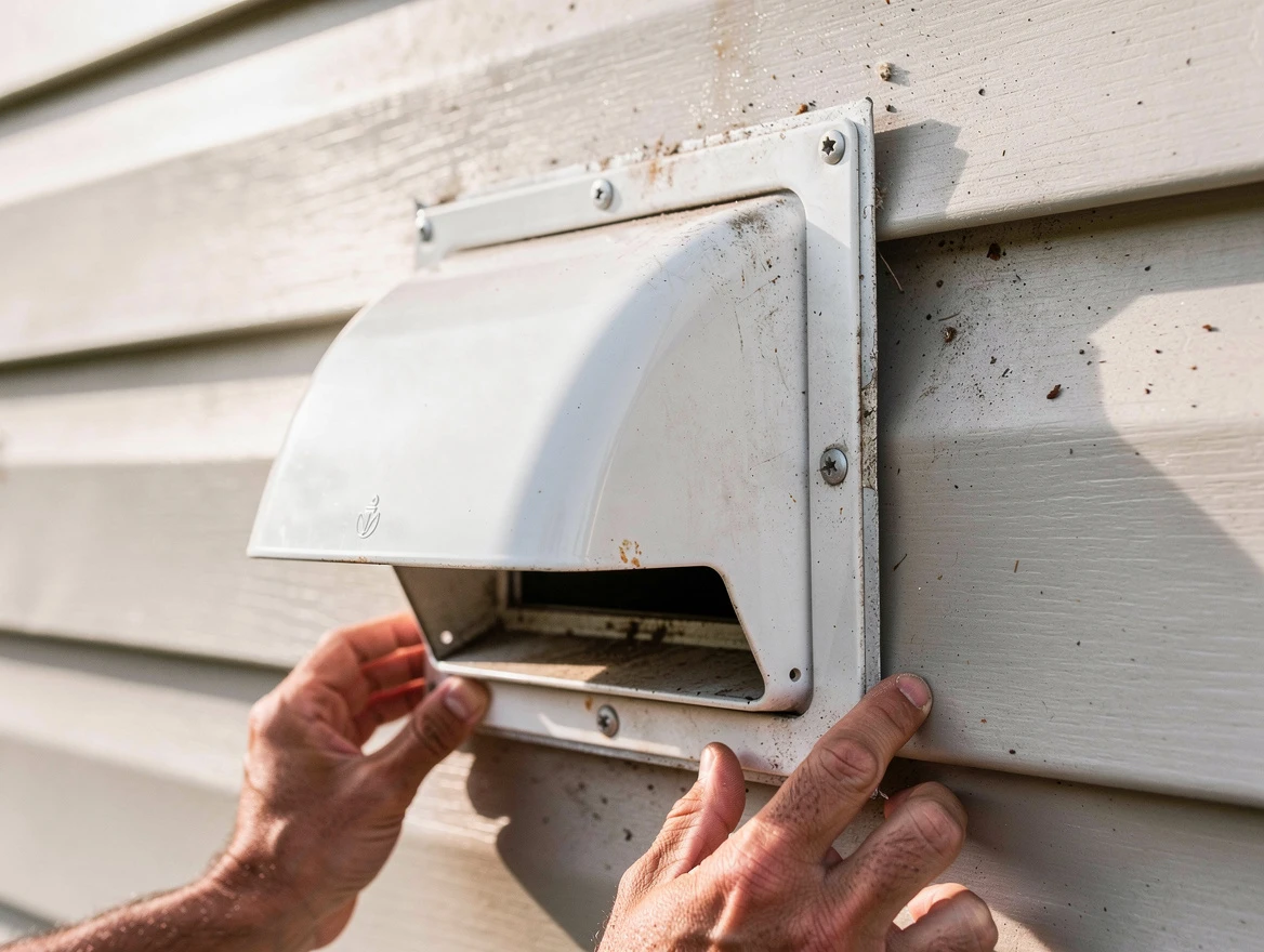 Tuscaloosa Dryer Vent Cleaning technician delivering thorough residential dryer vent cleaning service in Tuscaloosa